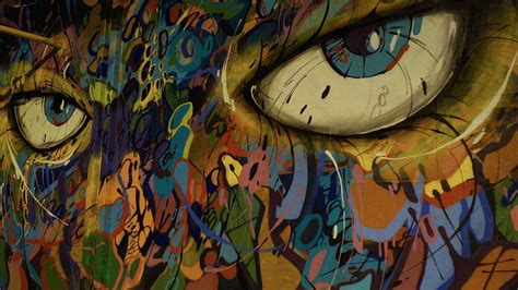 HD wallpaper: eye graffiti, eyes, creativity, art and craft, multi colored | Wallpaper Flare