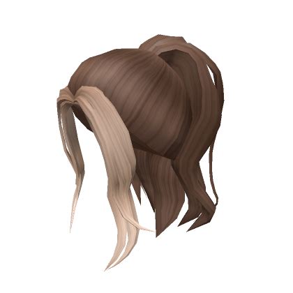 (3) Brunette & Blonde Messy Ponytail - Roblox | Messy ponytail, Black hair roblox, Ponytail