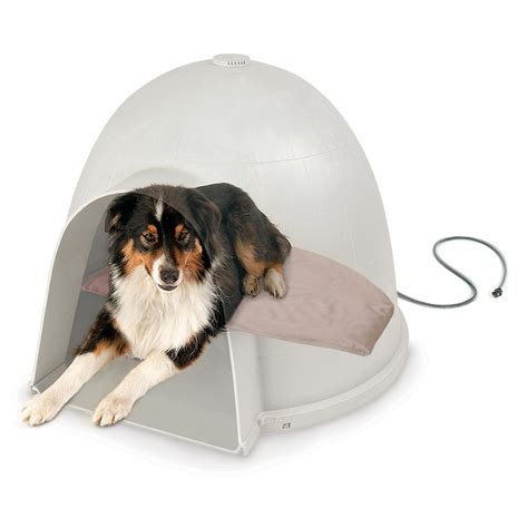 K&H Lectro-Soft™ Outdoor Igloo-Style Heated Dog Bed & Cover — K&H Pet Products