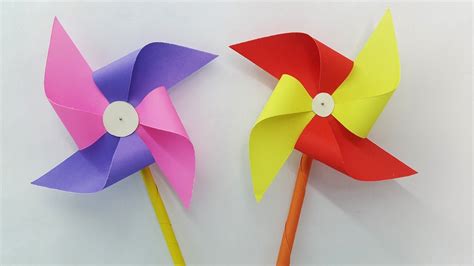 Paper Windmill Super Easy Instruction For Kids (Making link in comment ...