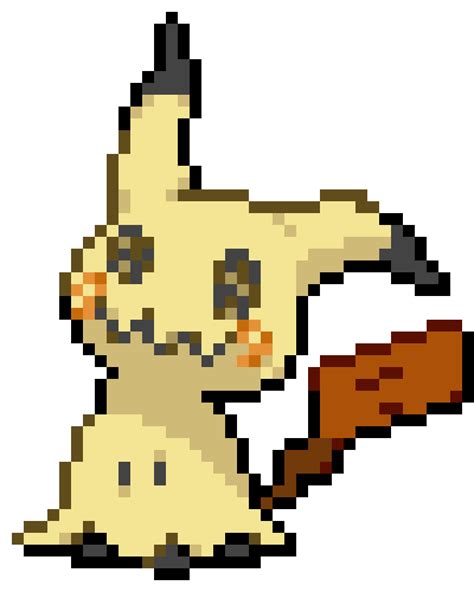 Mimikyu Color By Number Pixel