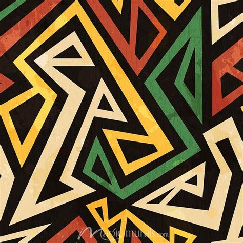 African Geometric Wallpaper | Geometric pattern art, Africa art design ...