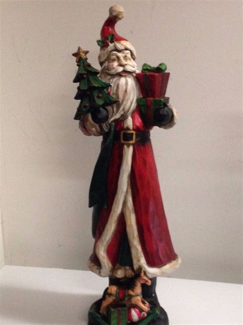 Tis Your Season | 30" Resin Santa Claus Statue with Tree and Presents Christmas Figure Decoration