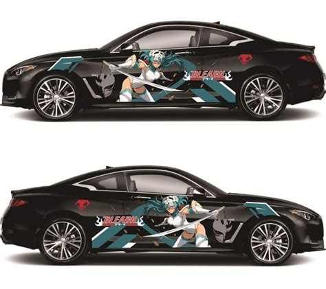 Anime ITASHA Bleach Car Wrap Door Side Fit Any Cars Vinyl graphics car ...