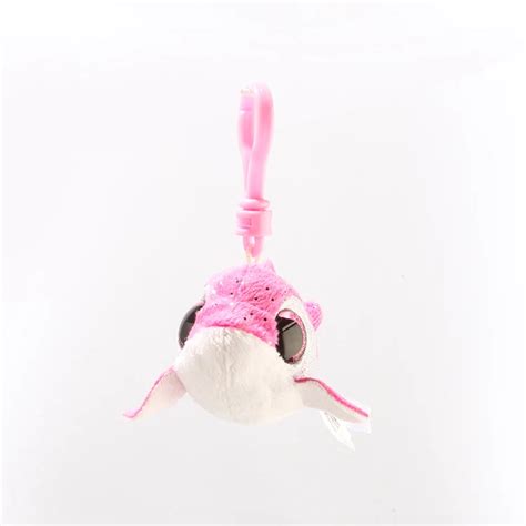 Ty Beanie Boos Pink Dolphin Keychain Plush Toy Collection Doll 4" 10cm-in Stuffed & Plush ...