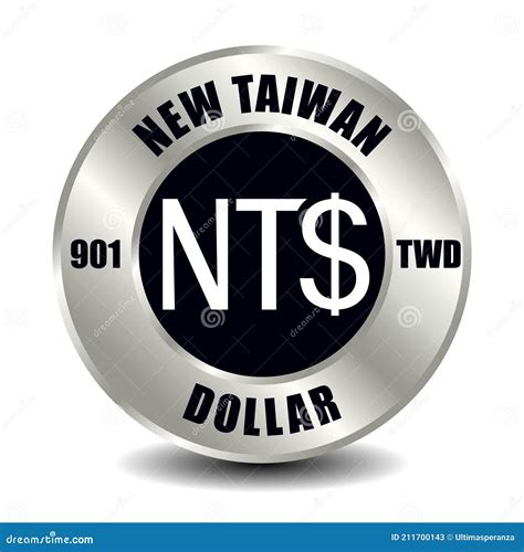 New Taiwan dollar TWD stock vector. Illustration of element - 211700143