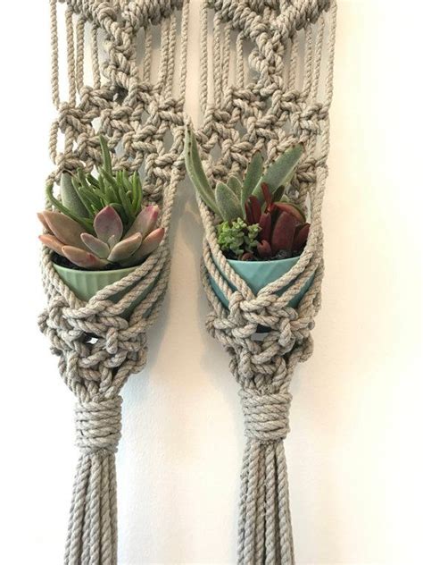 Macrame hanging planter | Etsy | Macrame hanging planter, Macrame, Macrame hanging