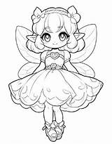 Cute Chibi Coloring Page Free Printable PDF sketch template