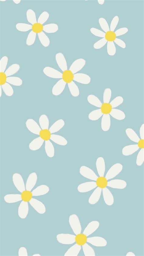 Daisy design | minimal wallpaper | flower design | aesthetic background | cool design… [Video ...