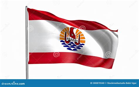 Flag of the French Polynesia Stock Illustration - Illustration of country, french: 300870540