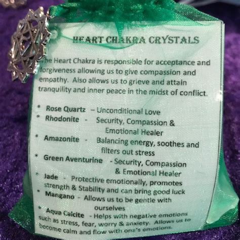 Heart Chakra Crystals Bag - Claire Petulengro