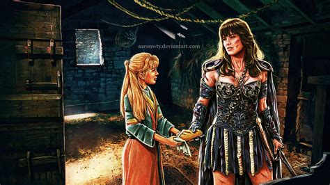 Xena and Gabrielle by aaronwty on DeviantArt