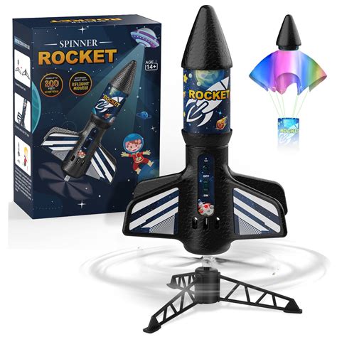 Rocket Launcher for Kids, Self-Launching Motorized Air Rocket Toy ...