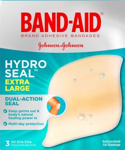 Band-Aid® Hydro Seal™ Extra Large Hydrocolloid Gel Bandages, 3 ct - Kroger