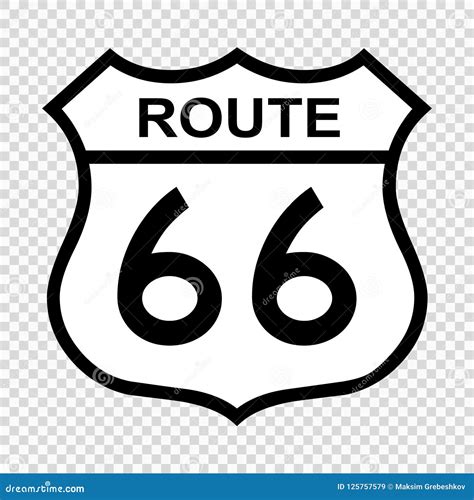 US route 66 sign editorial stock image. Illustration of marker - 125757579