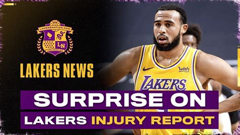 Surprise On Lakers Injury Report - YouTube