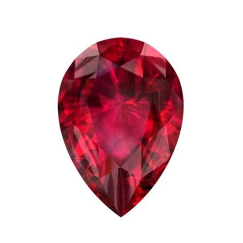 Ruby Pear Shape brilliant Cut Chatham Lab Grown Eco Friendly