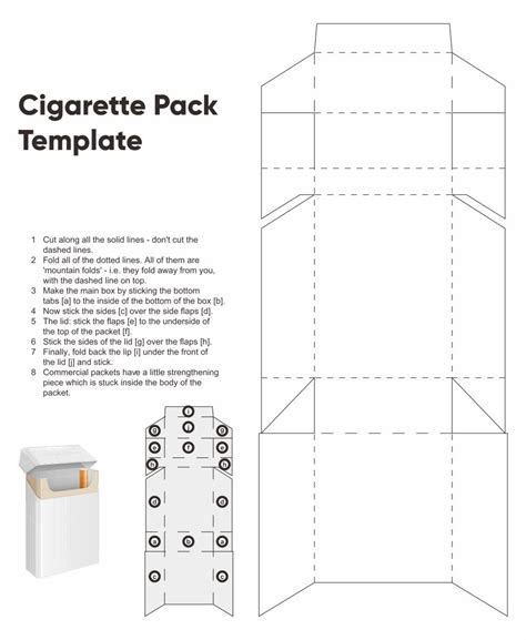 6 Best Images of Printable Cigarette Template - Cigarette Boxes ...