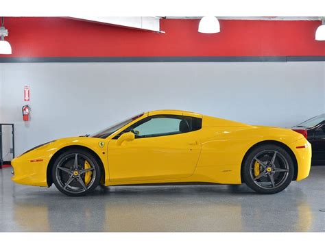 2014 Yellow Ferrari 458 Spider Base Convertible