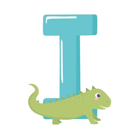 iguana animal alphabet 2453275 Vector Art at Vecteezy