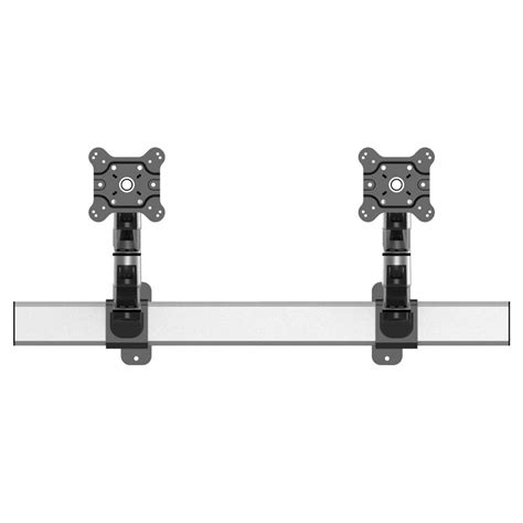 Dual VESA Wall Mount Quick Release Two Orientations w/ Dual Arms