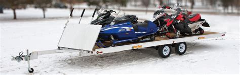 Aluminum High Quality Snowmobile Trailers - Bear Track