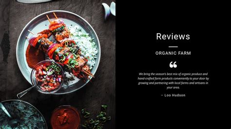 Restaurant reviews Template