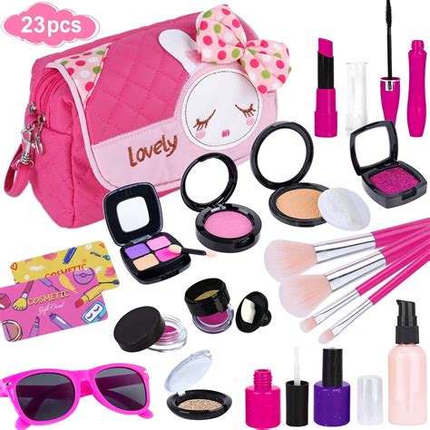 Pretend Makeup kit for Girls, Kids Makeup Kit Toy Including Pink ...