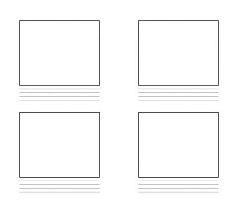 Printable Storyboard Templates