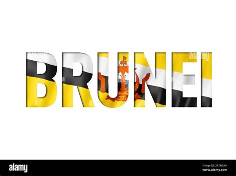 bruneian flag text font. brunei symbol background Stock Photo - Alamy