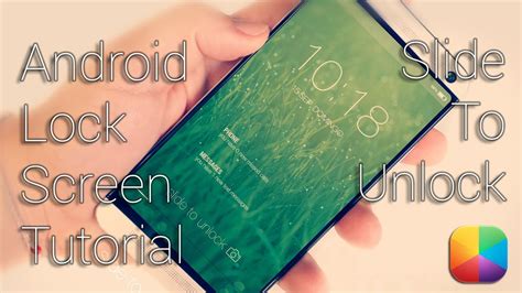 Slide To Unlock (by THENEXT) - Android Lock Screen Tutorial - YouTube