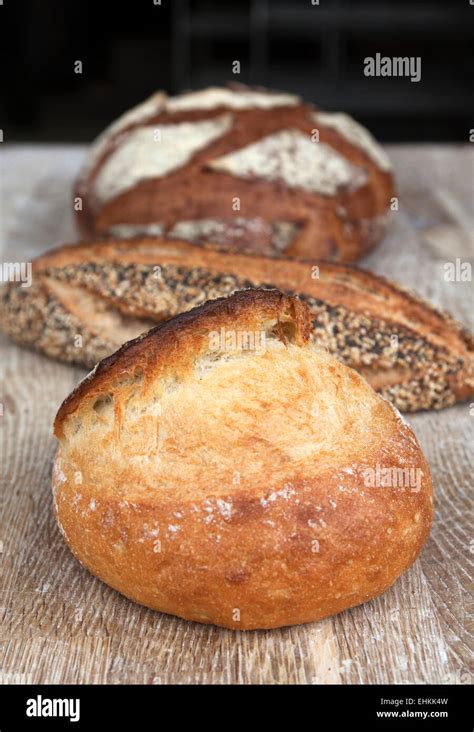 Loaves of Sourdough Bread Stock Photo - Alamy