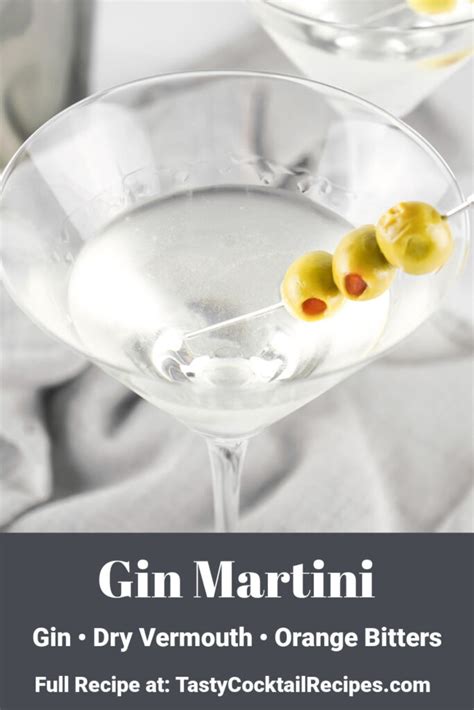 Classic Gin Martini Recipe - Tasty Cocktail Recipes