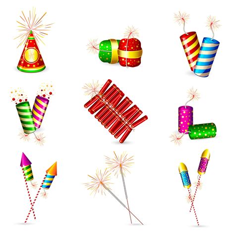 free vector Exquisite firecrackers 01 vector | Diwali crackers, Diwali ...