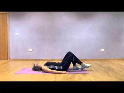 Crook lying leg lifts - YouTube