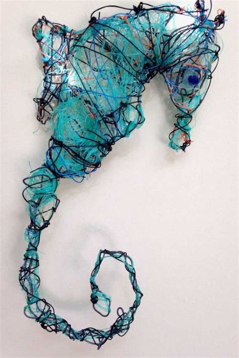 Kunst 3D des Seepferdchens #sealife #sealife #gcse #sealife | Trash art ...