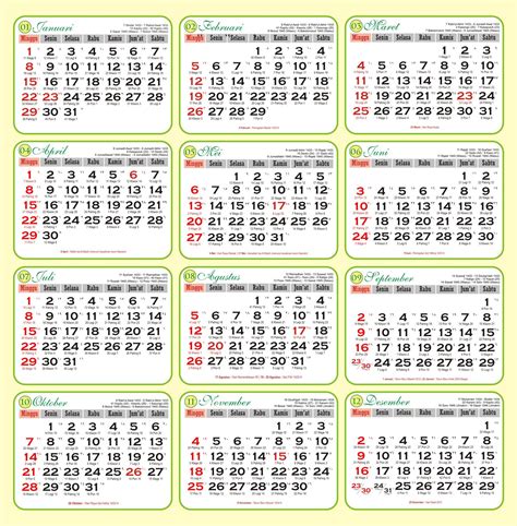 Kalender 2012 Komplit - sketsavaganza