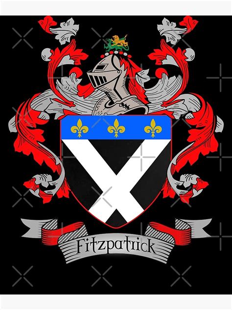 "Fitzpatrick Coat of Arms Fitzpatrick Family Crest" Photographic Print ...