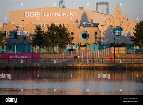 BBC film studios at Roath Lock, Tiger Bay, Cardiff Bay Stock Photo - Alamy