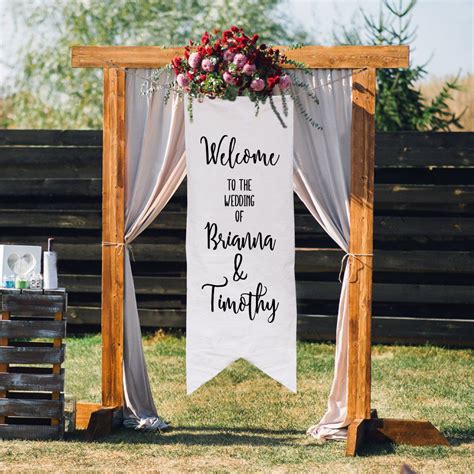 Welcome to the Wedding Banner Custom Wedding Sign Hand | Wedding banner ...