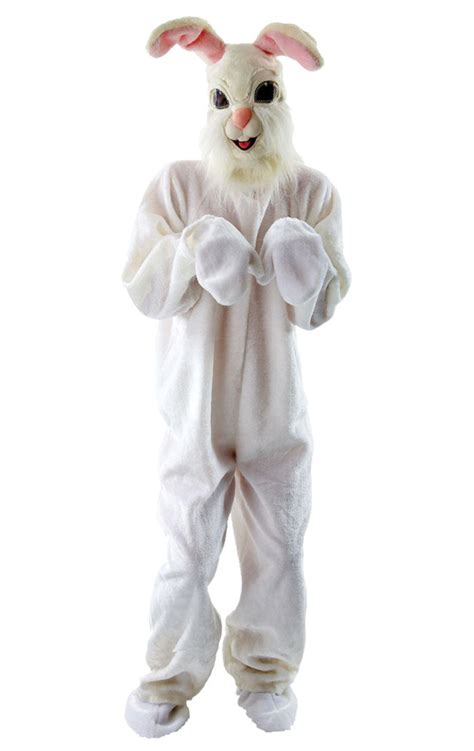 Adult Fluffy Bunny Animal Costume - Joke.co.uk