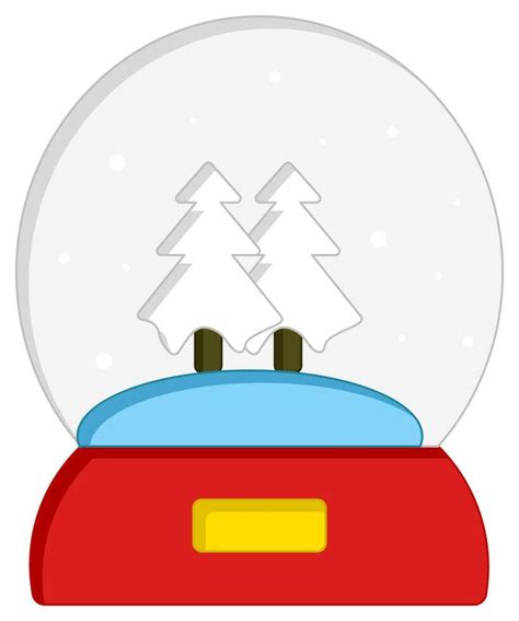 Isolated Pine Tree Snow Globe Icon In Sticker Style. 24143326 Vector ...