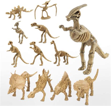 Kicko Assorted Dinosaur Fossil Skeleton 3D Toys - 6 to 7 Inch Figures ...