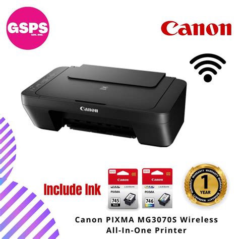 Canon PIXMA MG3070S Wireless All-In-One Printer - GS Premium Stores