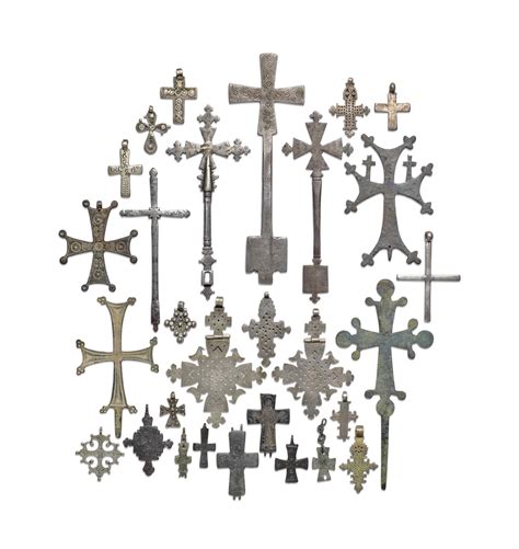 A LARGE COLLECTION OF COPTIC CROSSES , MOSTLY 17TH/18TH CENTURY | Christie's