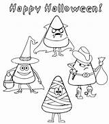 Halloween Candy Corn Coloring Pages sketch template