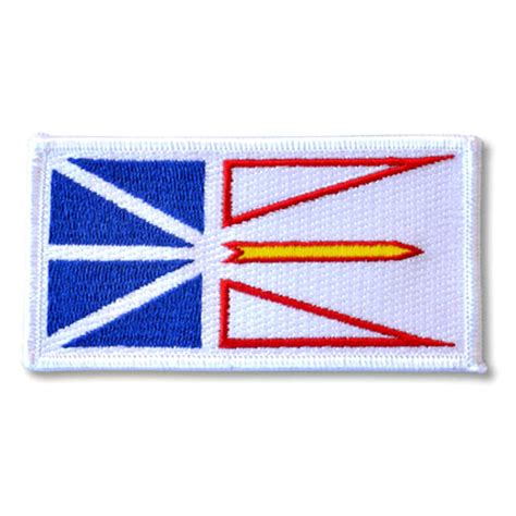 PATCH NEWFOUNDLAND AND LABRADOR FLAG 2" X 4"