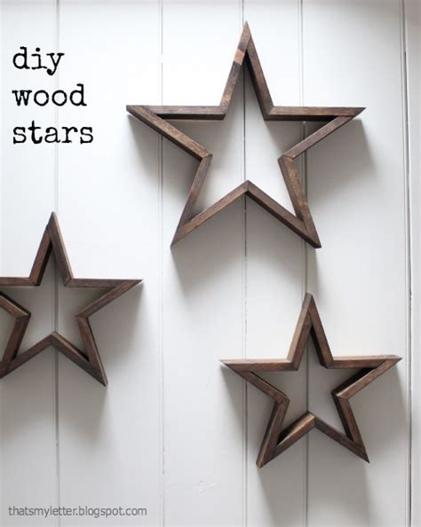 That's My Letter: DIY Wood Stars