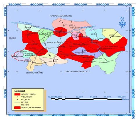 Map of Benue State, Nigeria | Download Scientific Diagram