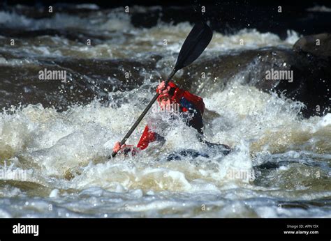 Whitewater kayaking in Colorado Stock Photo - Alamy